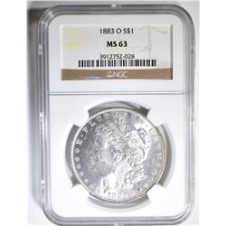 1883-O MORGAN DOLLAR  NGC MS-63