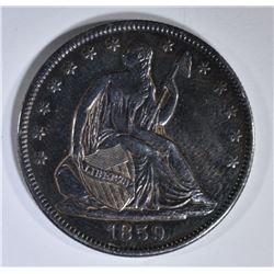 1859-O SEATED LIBERTY HALF DOLLAR  AU/BU