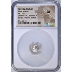 LATE 6TH-5TH CENTURIES BC IONIA, MILETUS NGC XF