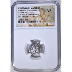 336-323 BC ALEXANDER III "THE GREAT" NGC VF