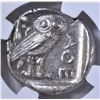 Image 3 : 440-404 BC ATHENIAN OWL, AR TETRADRACHM NGC MS 4/4