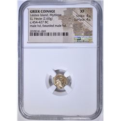 454-427 BC EL HECTE NGC XF 4/4