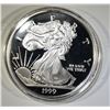 Image 1 : 1999 HALF POUND (7.29 TROY OZ) SILVER EAGLE