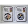 Image 3 : 2 2015P TUVALU SILVER DOLLAR NGC PF-70 ULTRA CAMEO