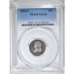 1824/2 BUST DIME  PCGS VG-10