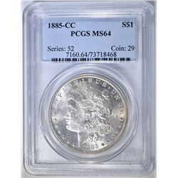 1885-CC MORGAN DOLLAR PCGS MS-64