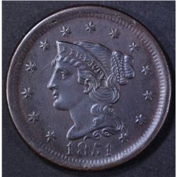 1851 LARGE CENT BU