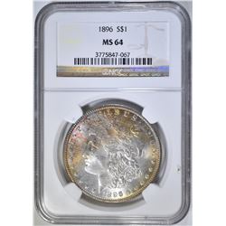 1896 MORGAN DOLLAR  NGC MS-64