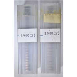 2 1950 ROLLS JEFFERSON NICKELS