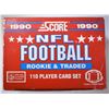 Image 1 : 1990 SCORE NFL FOOTBALL ROOKIE & TRADED CARD SET