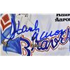 Image 2 : HANK AARON SIGNED PEREZ STEELE POSTCARD #7450