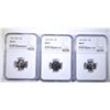 Image 1 : 1965, 66 & 67 SMS ROOSEVELT DIMES, NGC MS-67