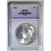 Image 1 : 1934 PEACE DOLLAR, APCG SUPERB GEM BU