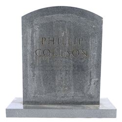 Lot #19 - Marvel's Agents of S.H.I.E.L.D. - Phil Coulson's Tombstone with Mackenzie Family Attachmen