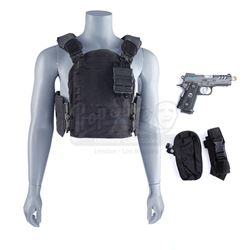 Lot #28 - Marvel's Agents of S.H.I.E.L.D. - Grant Ward's Tactical Vest and Stunt I.C.E.R. Pistol