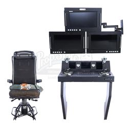 Lot #210 - Marvel's Agents of S.H.I.E.L.D. - Zephyr One's Control Panel with Chair and Monitors