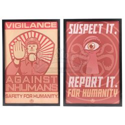 Lot #220 - Marvel's Agents of S.H.I.E.L.D. - Pair of Hydra Propaganda Posters
