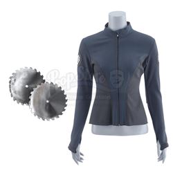 Lot #254 - Marvel's Agents of S.H.I.E.L.D. - Melinda May's Bloodied LMD S.H.I.E.L.D. Shirt with Stun