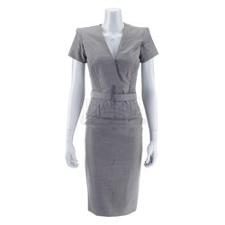 Lot #271 - Marvel's Agents of S.H.I.E.L.D. - AIDA's Bloodied Gray Dress Suit with Snake Necklace