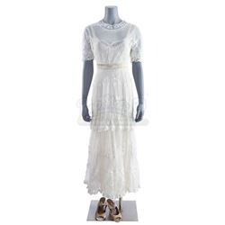 Lot #308 - Marvel's Agents of S.H.I.E.L.D. - Jemma Simmons' Vintage Wedding Costume with Wedding Rin