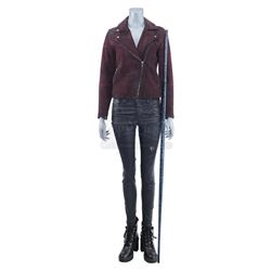 Lot #391 - Marvel's Agents of S.H.I.E.L.D. - Melinda May's Kree Fight Costume with Battle Staff
