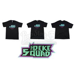 Lot #535 - Marvel's Agents of S.H.I.E.L.D. - Three Deke Squad Men's Shirts and Band Sign
