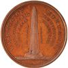 Image 2 : Circa 1885 Washington Monument Dedicated Medal. Baker N-322. First Obverse. Copper.