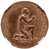 Image 1 : c. 1790, Anti-Slavery Theme British Copper Halfpenny, Conder Token. Obverse Legend: “Am I Not a Man