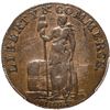 Image 1 : New  York via Great Britain. 1794 Talbot, Allum & Lee Cent. Without NEW YORK. Fuld-1, Breen-1028, W.