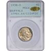 Image 3 : 1938-D Buffalo 5¢. MS-64 PCGS. OGH. Gold CAC