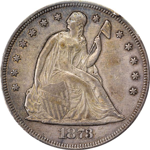 1873 $1. Genuine – PCGS