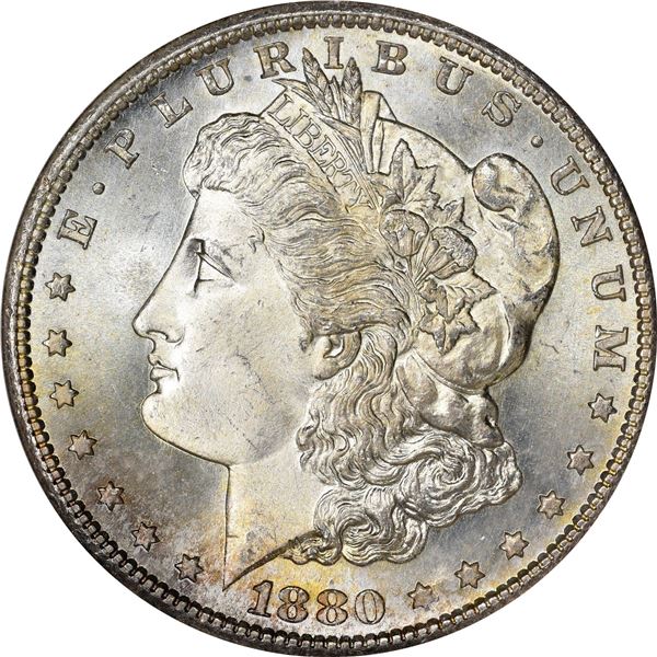 1880-S $1. MS-66 NGC. CAC.