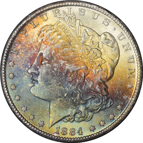 1884-CC $1. MS-63* NGC.