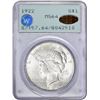 Image 3 : 1922 $1. MS-64 PCGS. OGH. Gold CAC