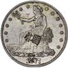 Image 1 : 1877-CC Trade $1. AU-55 PCGS. Chop Mark.