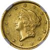 Image 1 : 1852-D Gold $1. Winter 4-E; Only Die Pair. MS-61 NGC..