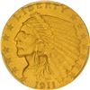 Image 1 : 1911 Gold $2.50. Matte Proof-67 PCGS. CAC