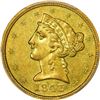 Image 1 : 1843 $5. Winter 10-G. Medium D. MS-61 PCGS.