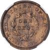 Image 2 : 1854 Pattern 1¢. Judd-161, Pollock-187. Rarity-4. Bronze. Plain Edge. Proof-60 BN NGC.