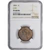 Image 3 : 1854 Pattern 1¢. Judd-161, Pollock-187. Rarity-4. Bronze. Plain Edge. Proof-60 BN NGC.