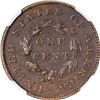 Image 2 : 1855 Pattern 1¢. Judd-168, Pollock-193. Rarity-4. Bronze. Plain Edge. MS-63 BN NGC.