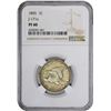 Image 3 : 1855 Pattern 1¢. Judd-171A, Pollock-196. Rarity-8. German Silver. Plain Edge. Proof-40 NGC
