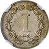 Image 2 : 1868 Pattern 1¢. Judd-608, Pollock-673. High Date. Rarity-4. Nickle. Plain Edge. Proof-61 NGC