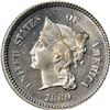 Image 1 : 1869 Pattern 1¢. Judd-666, Pollock-741. Rarity-4. Nickle. Plain Edge. Proof-64 PCGS. CAC