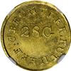Image 1 : Undated (1834-1837) C. Bechtler Gold $1. Kagin-2. Rarity-6+. 28 G., High.  Reeded Edge. MS-61 NGC. C