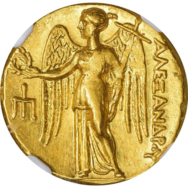Kingdom of Macedon. Alexander III, the Great. 336-323 BC Gold Stater. Lifetime-Early Posthumous. AU