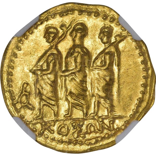 Thrace-Scythia. Coson, after 52 BC. Gold Stater. Mint State NGC.