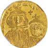 Image 1 : Byzantine Empire. Constans II & Constantine IV. AD 654-668 Gold Solidus. Mint State NGC.
