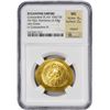 Image 3 : Byzantine Empire. Constantine IX. AD 1042-1055 Gold Histamenom Nomisma. Mint State NGC.