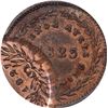 Image 1 : Argentina. Buenos Aires. 1827 5/10 Real. Off-Center Overstrike on 1823 Buenos Aires 1 Decimo Host. K
